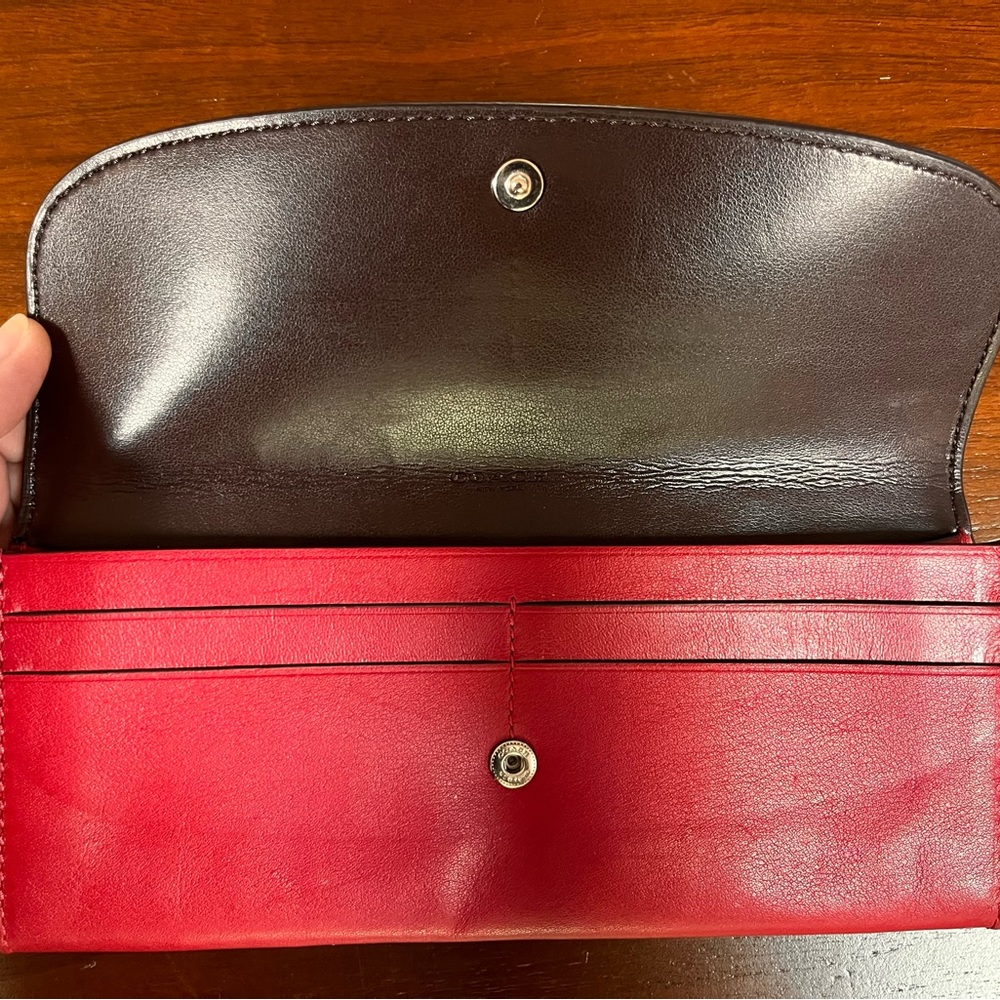 Coach With Signature Canvas Wallet With Snap Clos… - image 3